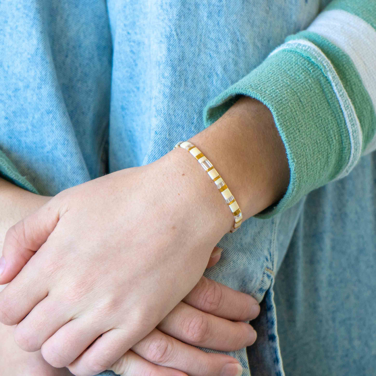 ATLANTIS - Tila Bead Bracelet Stack of 3 from Mack & Rex