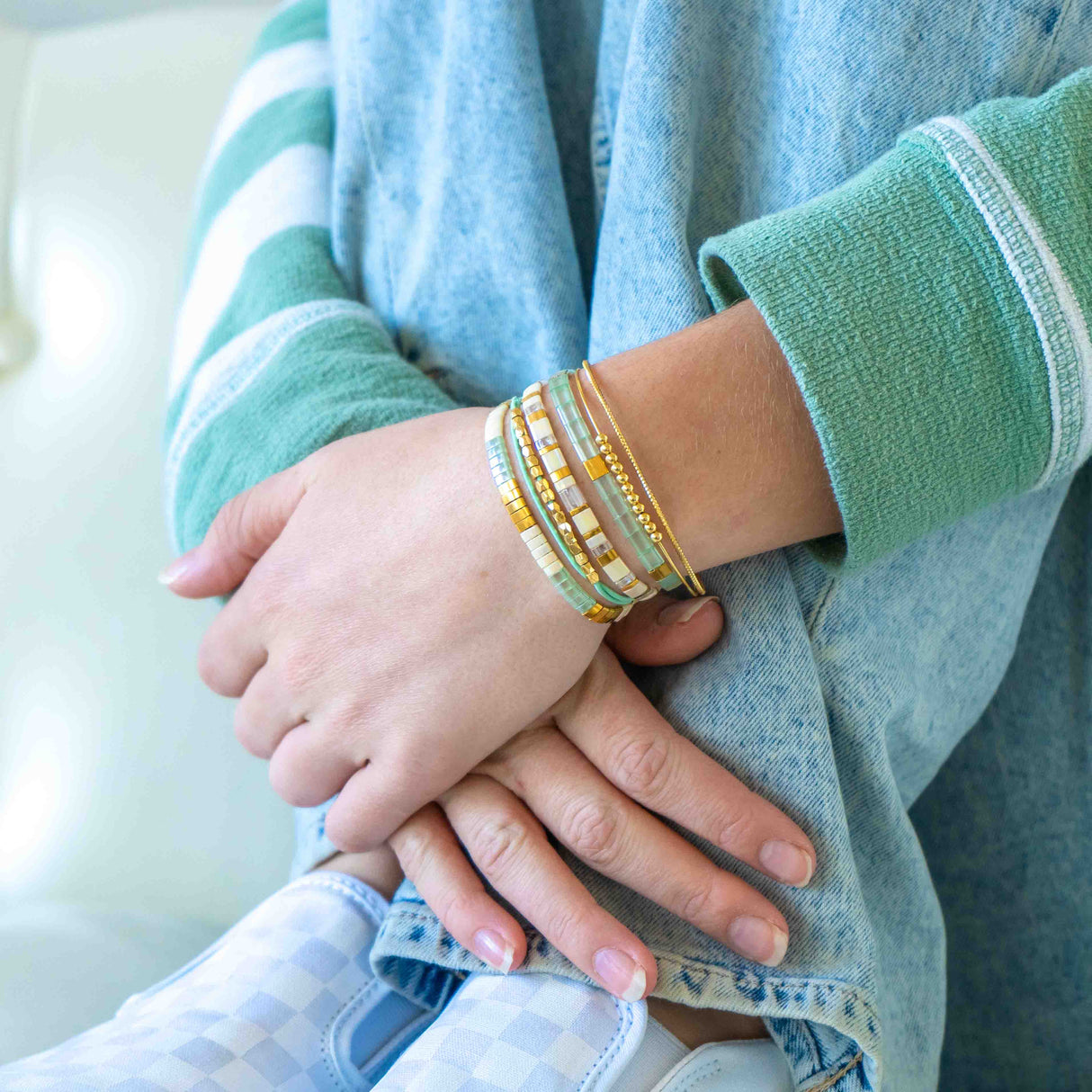 ATLANTIS - Tila Bead Bracelet Stack of 3 from Mack & Rex