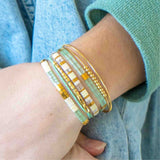 ATLANTIS - Tila Bead Bracelet Stack of 3 from Mack & Rex