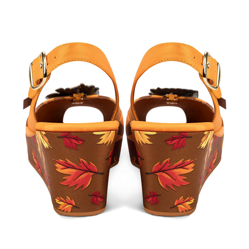 Chocolaticas® Autumn Delight Women's Sandal From Hot Chocolate Design