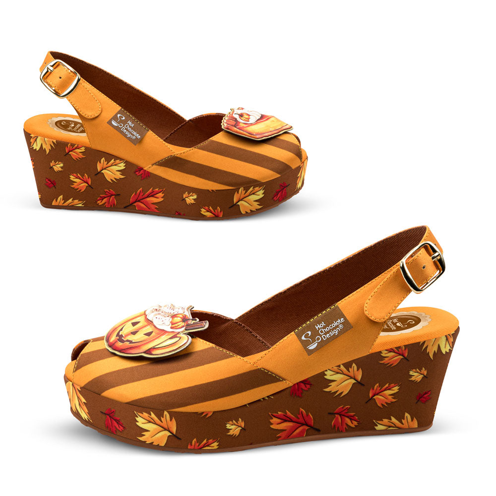 Chocolaticas® Autumn Delight Women's Sandal From Hot Chocolate Design