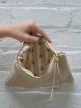 French Cream Chenille Wristlet Purse from Ash & Rose