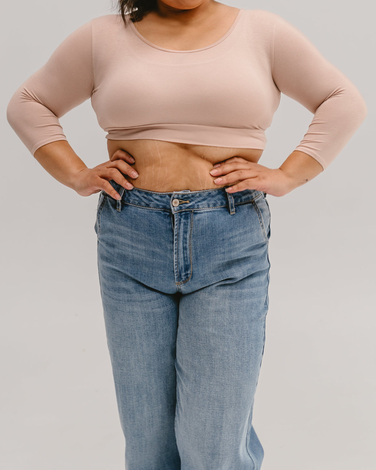 Classic 3/4 Sleeve Halftee from HALFTEE Layering Fashions