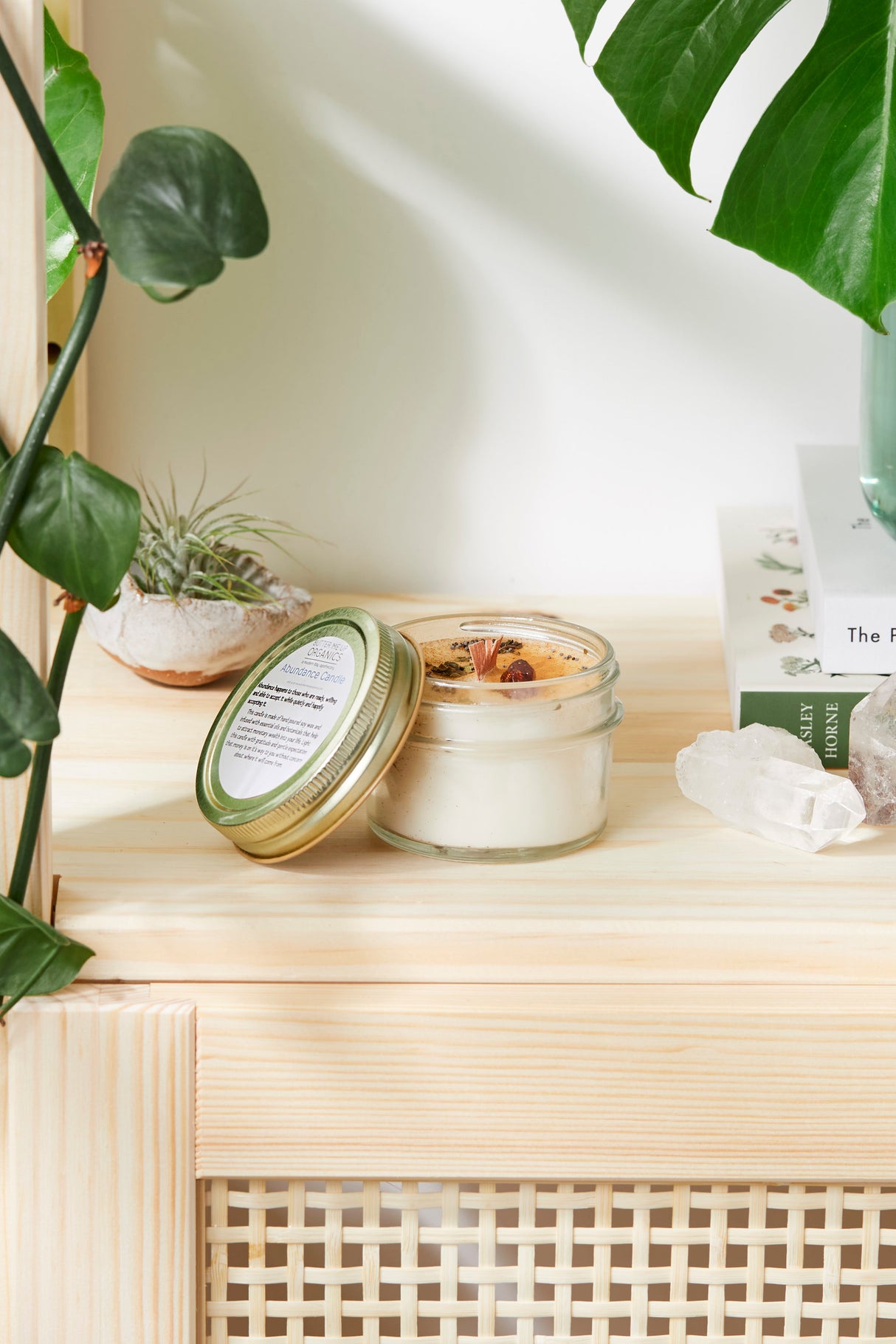 Abundance Candle / Ritual Candle / Intention Candle / Hand Poured Candle / Soy Wax Candle/ Butter Me Up Organics / Good Luck Candle / Money from Butter Me Up Organics