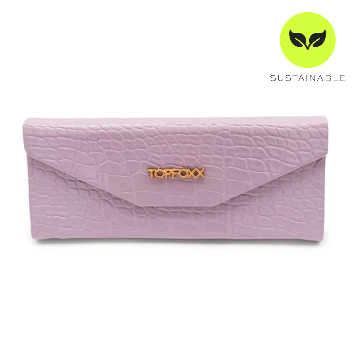Lilac Faux Croco Hard Case from TopFoxx