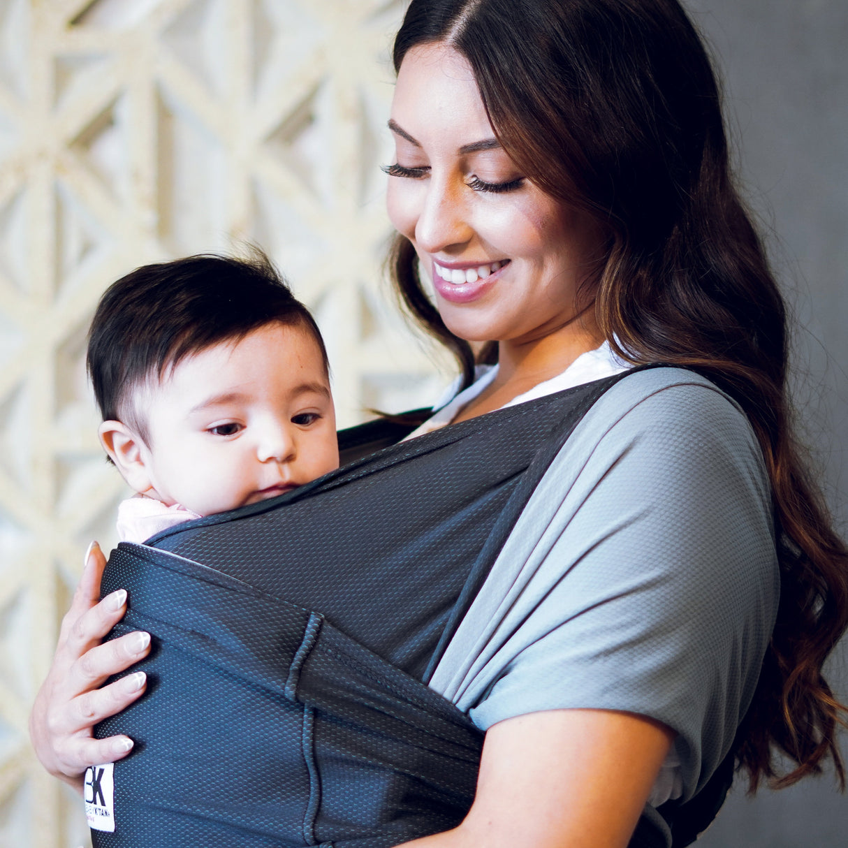 Baby K'tan Active Oasis Baby Carrier | Black-Grey from Baby K'tan