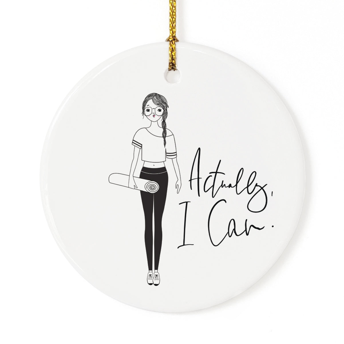 Actually, I Can Christmas Ornament from The Cotton & Canvas Co.
