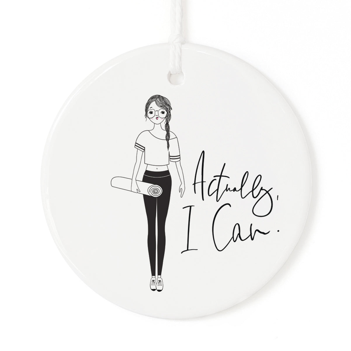 Actually, I Can Christmas Ornament from The Cotton & Canvas Co.