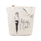 Actually, I Can Cotton Canvas Tote Bag from The Cotton & Canvas Co.