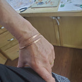 8 Gauge Adjustable Hammered Copper Overlap Bangle For Him or Her from Alexa Martha Designs