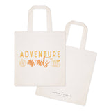 Adventure Awaits Cotton Canvas Tote Bag from The Cotton & Canvas Co.