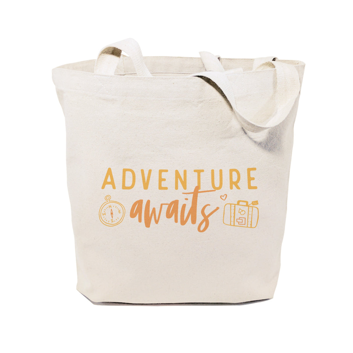 Adventure Awaits Cotton Canvas Tote Bag from The Cotton & Canvas Co.