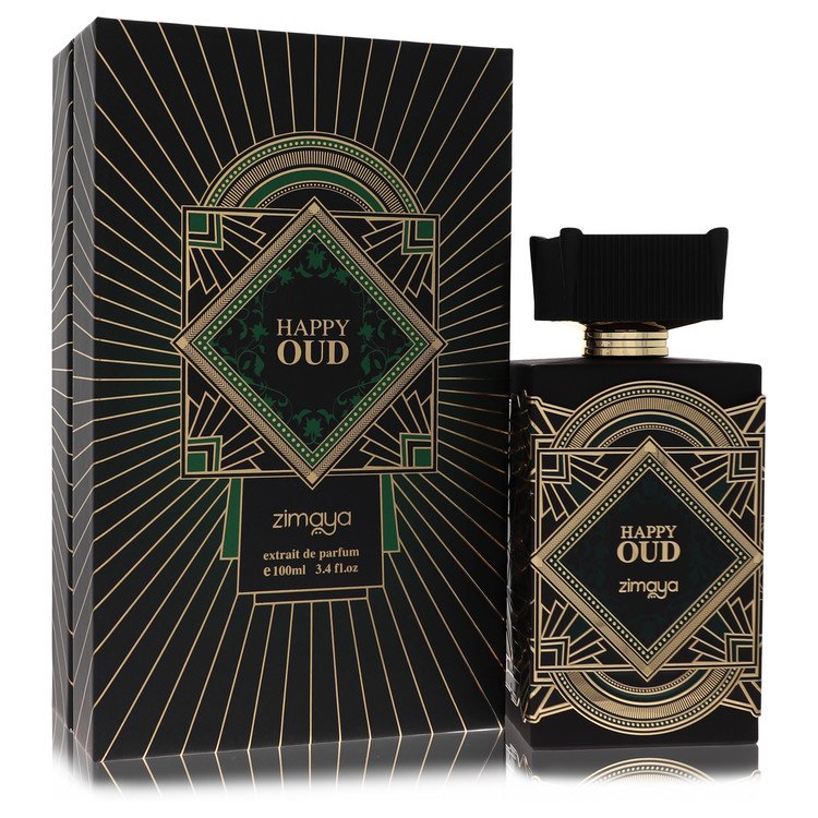 Afnan Zimaya Happy Oud by Afnan Extrait De Parfum Spray (Unisex) 3.4 oz for Men from Avera Group