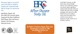 After-Shower Silky Body Oil from By Robin Creations