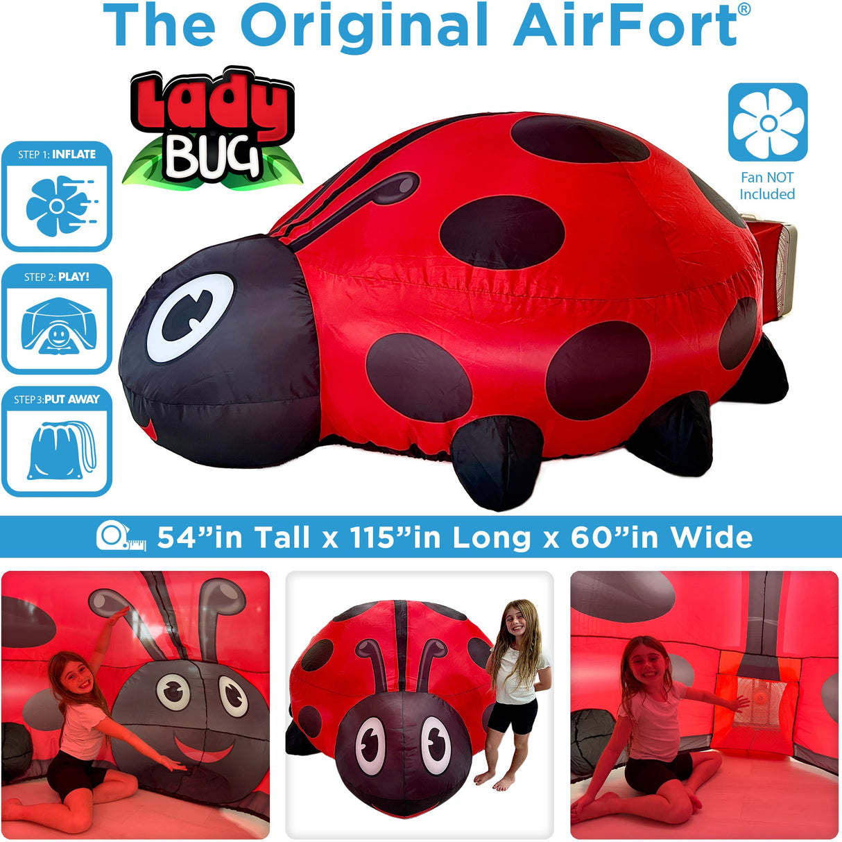 The Original AirFort - Ladybug from AirFort.com