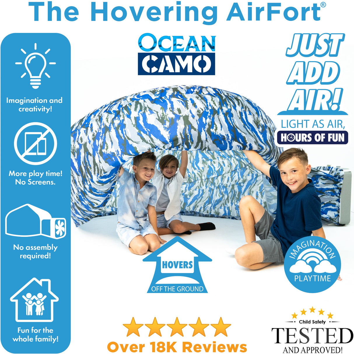 The Original AirFort - Ocean Camo from AirFort.com