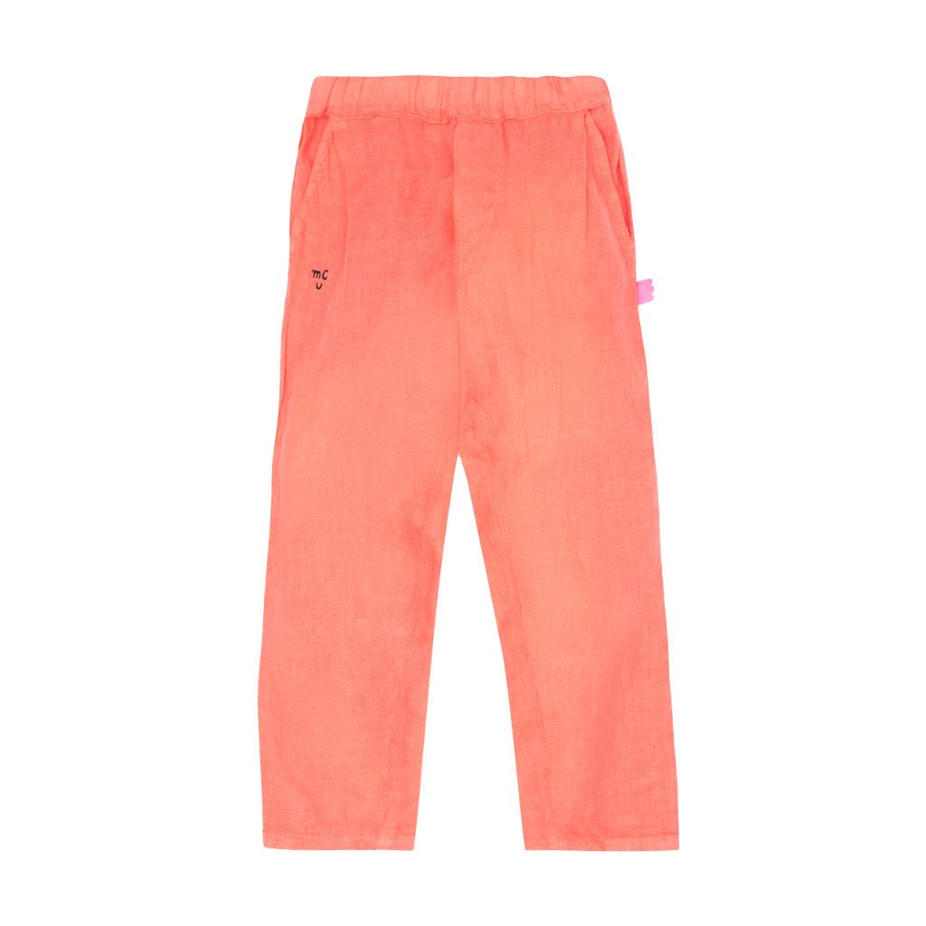 MC Coral Kid Linen Pant - Coral from Manymoons