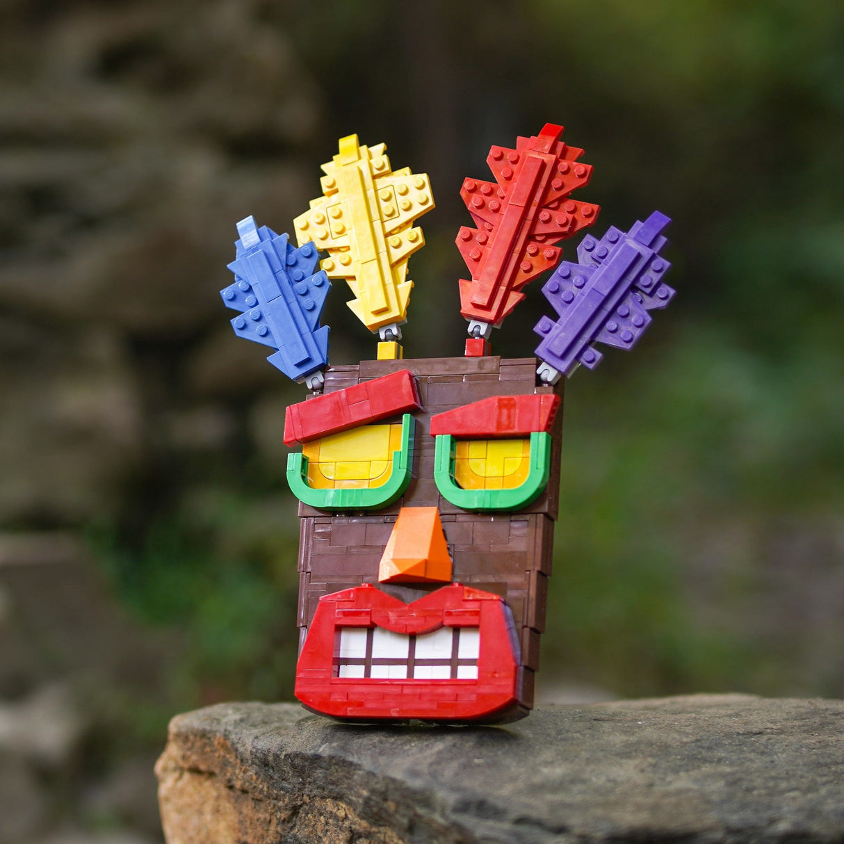 Life-Sized Aku Aku Mask from Bricker Builds