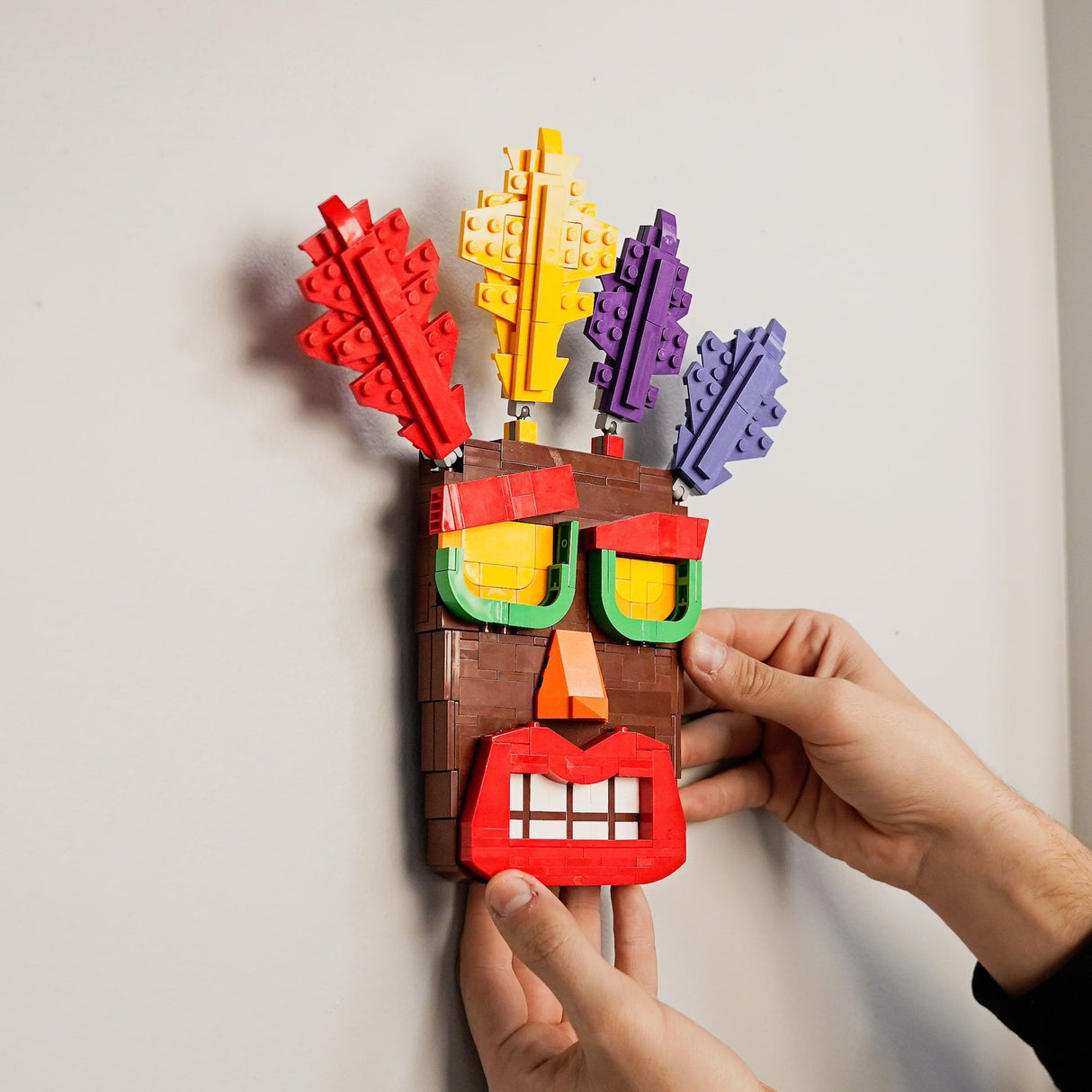 Life-Sized Aku Aku Mask from Bricker Builds