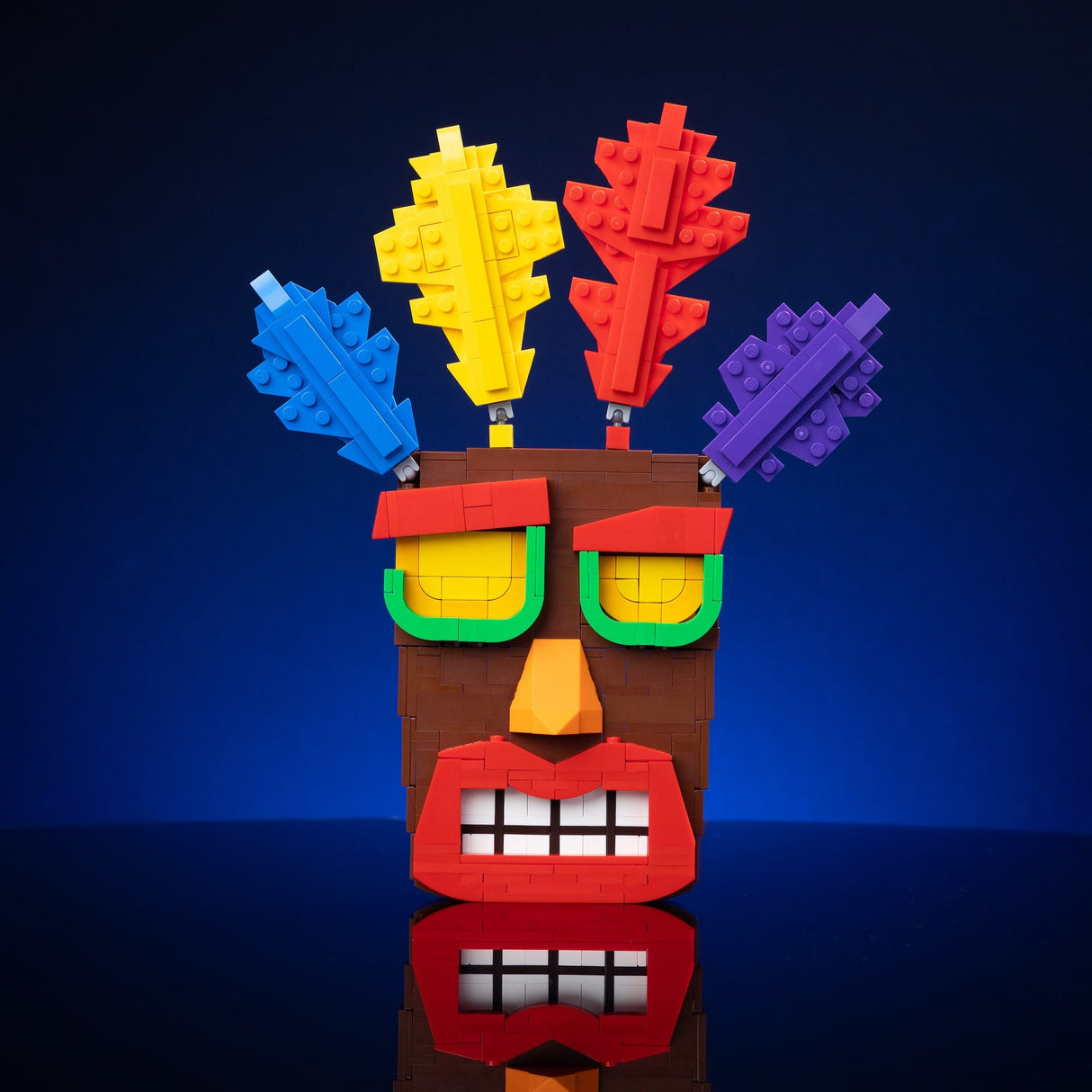 Life-Sized Aku Aku Mask from Bricker Builds