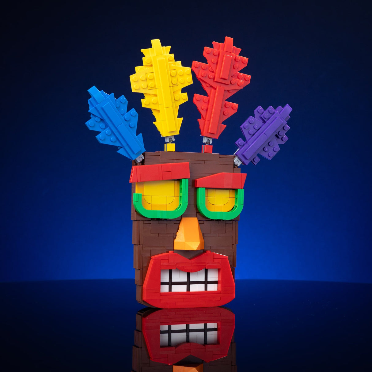 Life-Sized Aku Aku Mask from Bricker Builds
