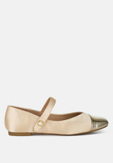 Albi Patent Toe Cap Satin Mary  from London Rag International