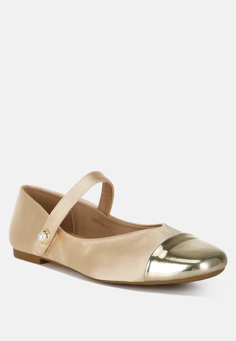 Albi Patent Toe Cap Satin Mary  from London Rag International