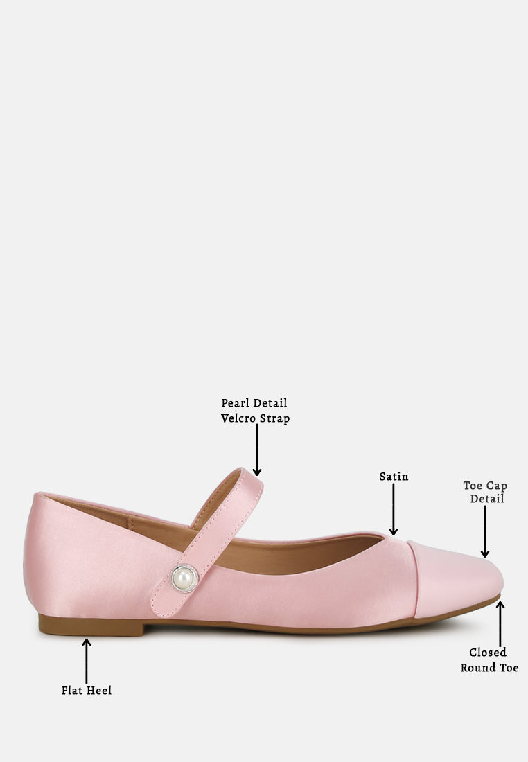 Albi Patent Toe Cap Satin Mary  from London Rag International