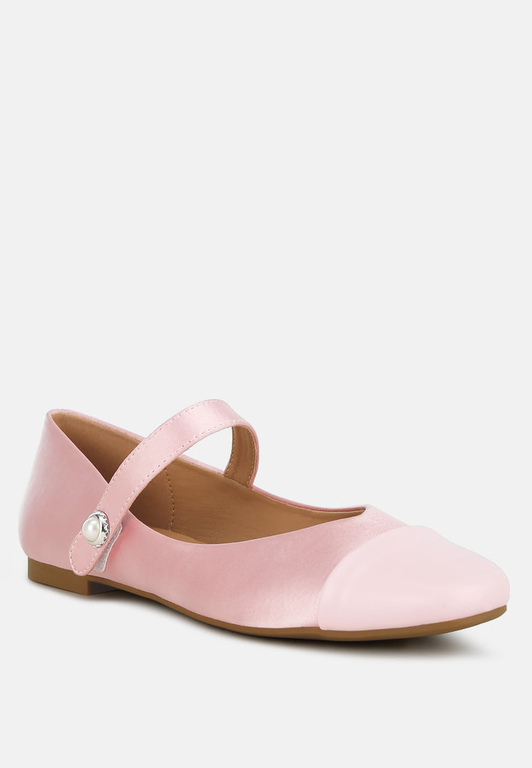 Albi Patent Toe Cap Satin Mary  from London Rag International