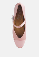 Albi Patent Toe Cap Satin Mary  from London Rag International