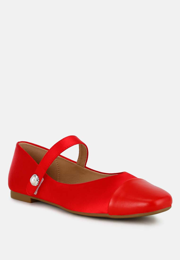 Albi Patent Toe Cap Satin Mary  from London Rag International