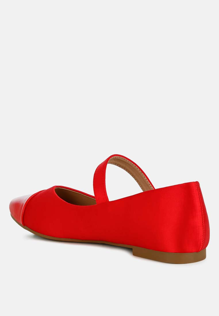 Albi Patent Toe Cap Satin Mary  from London Rag International