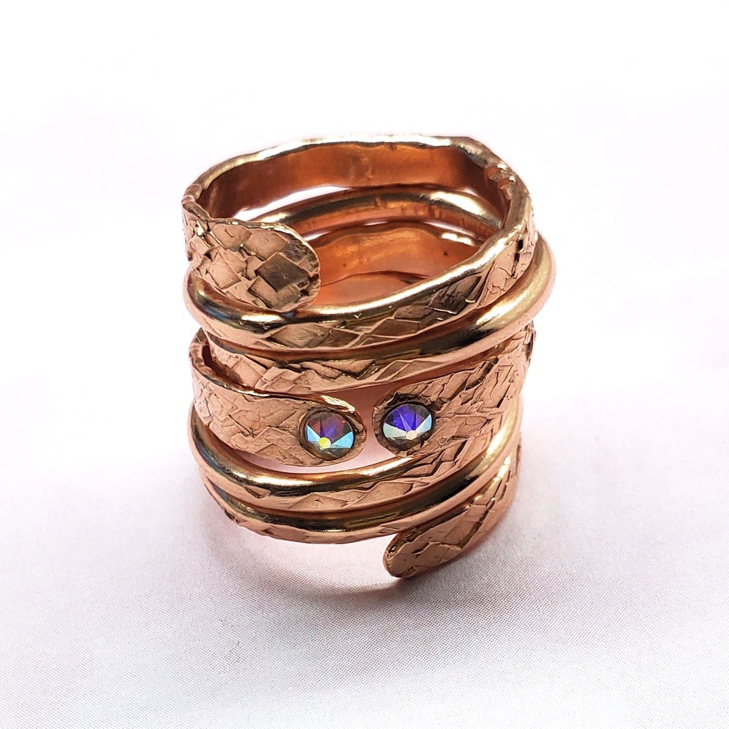 Crystal Embedded Wrap Around Ring from Alexa Martha Designs