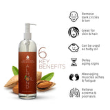 100% Pure & Natural Sweet Almond oil 16 Oz. from Pursonic