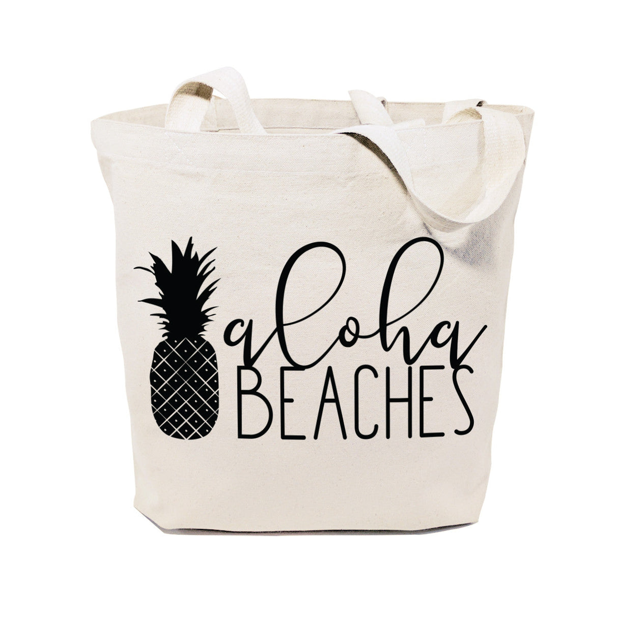 Aloha Beaches Cotton Canvas Tote Bag from The Cotton & Canvas Co.