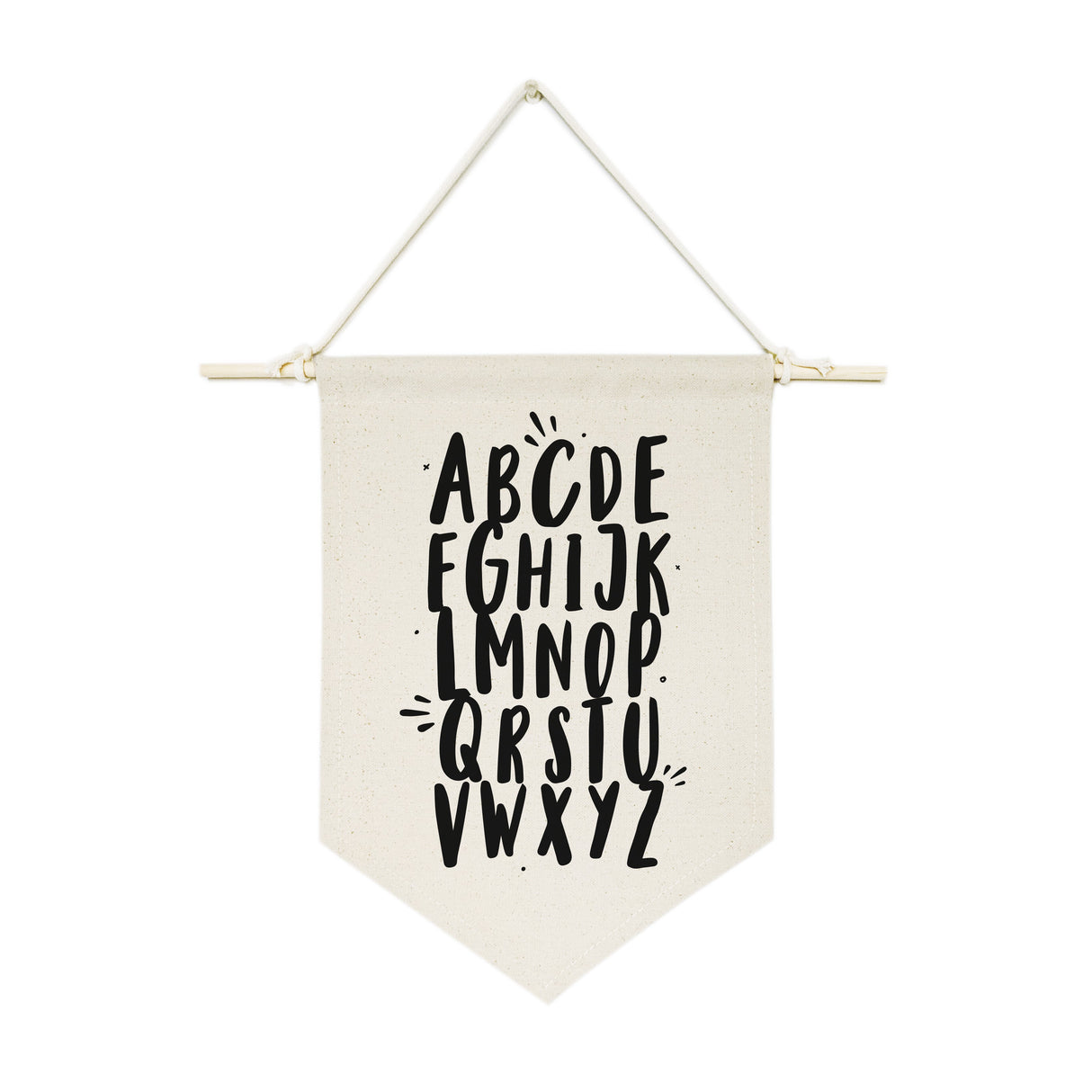 Alphabet Hanging Wall Banner from The Cotton & Canvas Co.