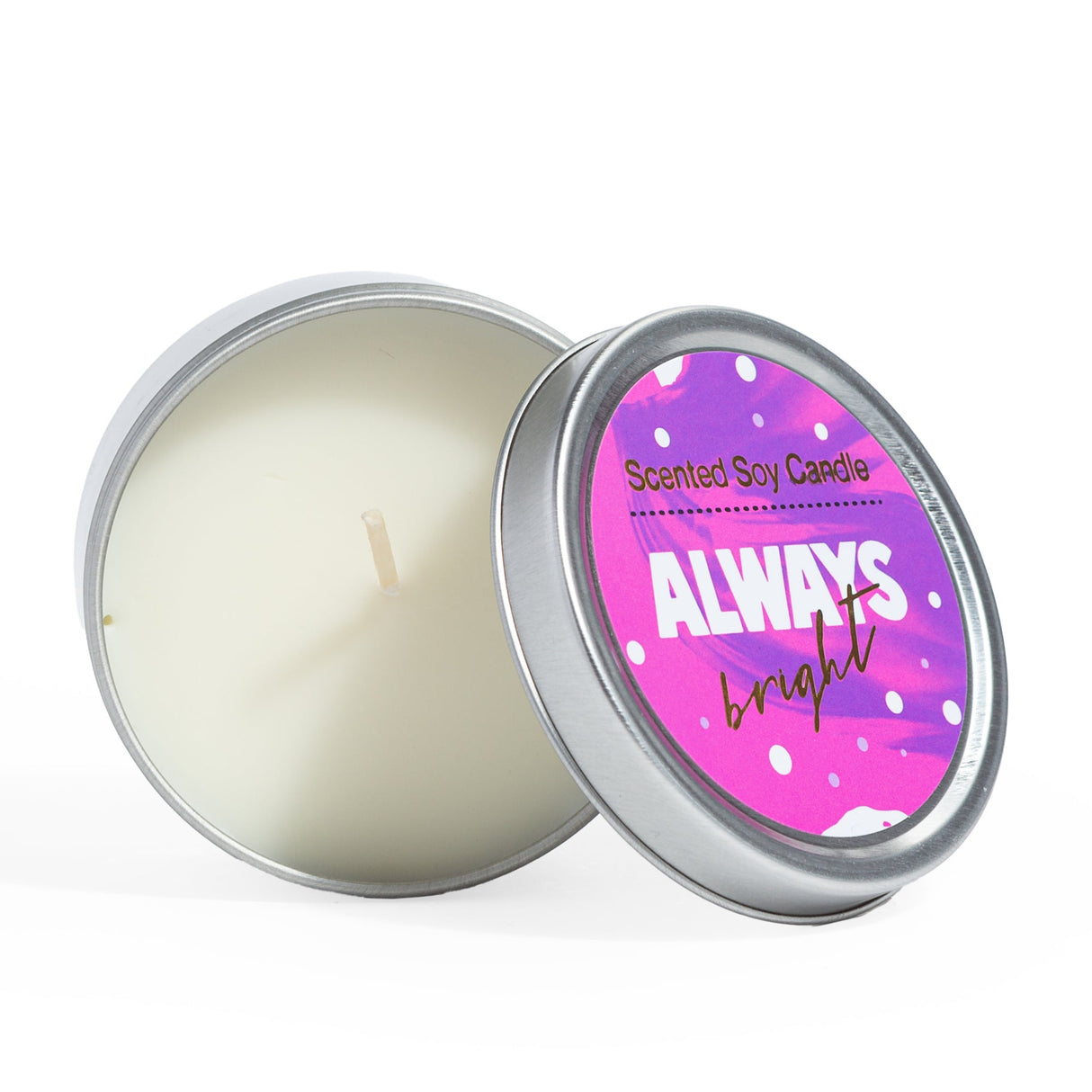 Trio of Tin Soy Candle - Scented with Bergamot and Lavender Essential oils from Lizush