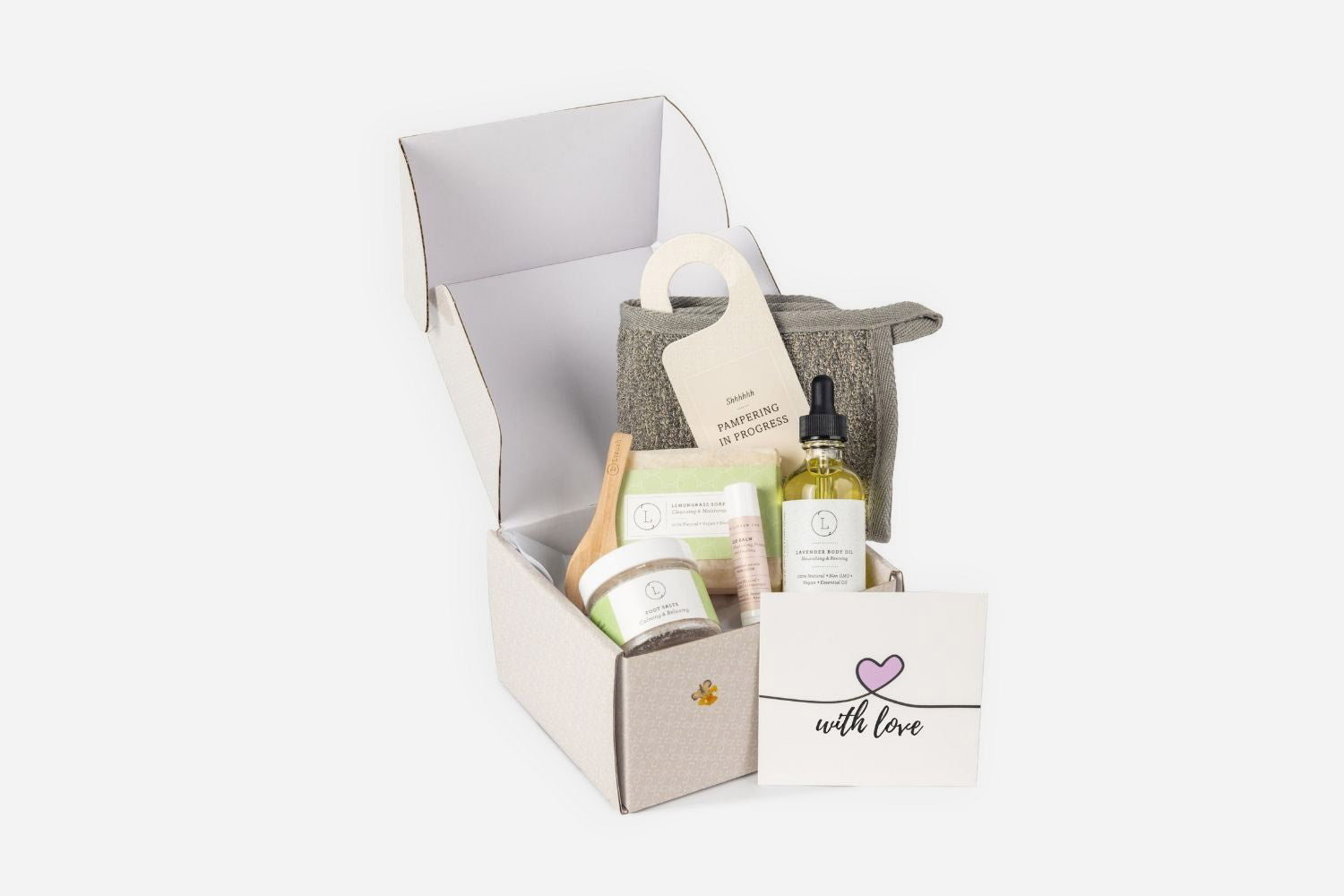 Natural Citrus Bath & Body Skincare Set, A Thoughtful & "Thinking of You" Gift from Lizush