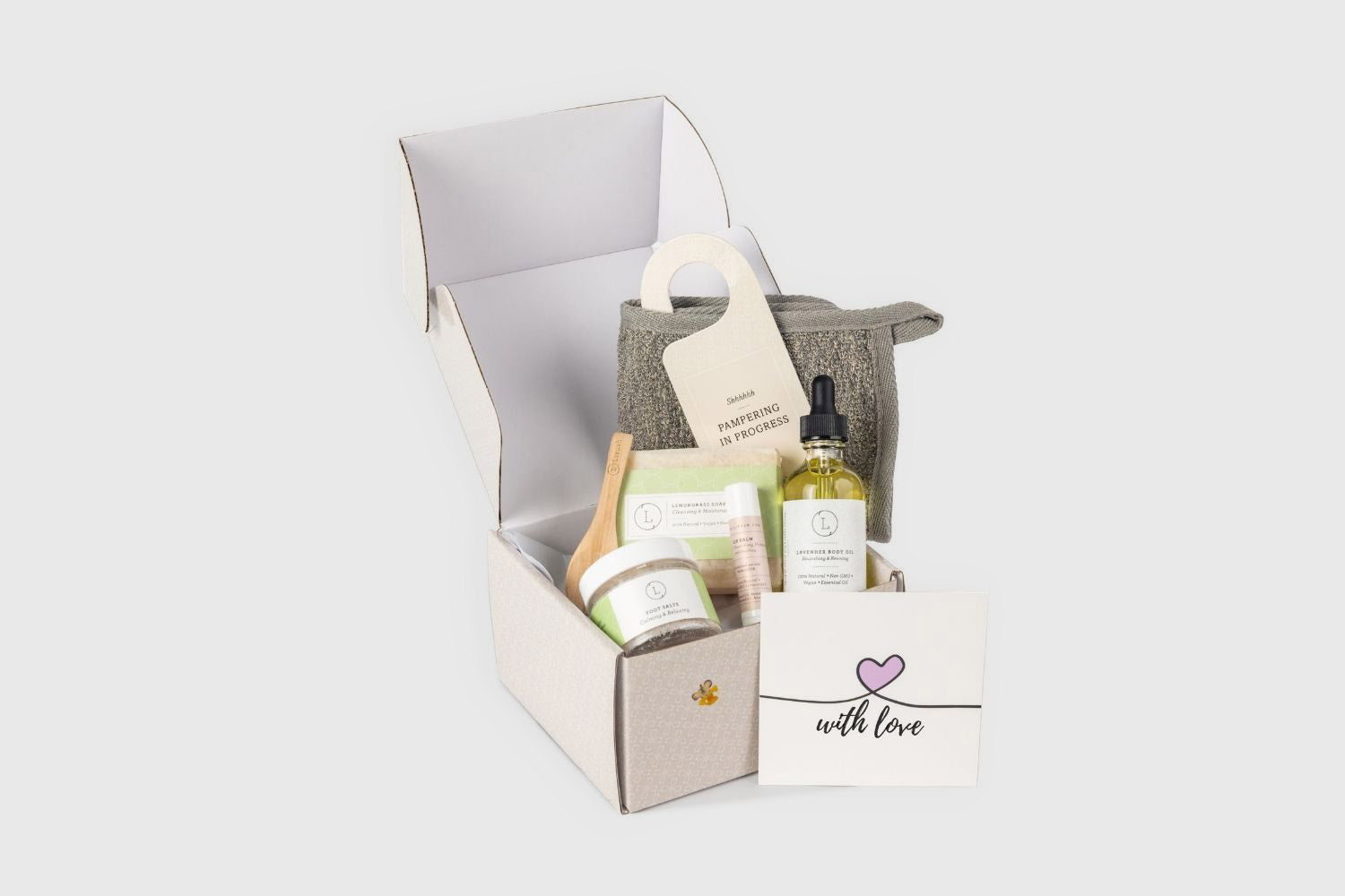 Natural Citrus Bath & Body Skincare Set, A Thoughtful & "Thinking of You" Gift from Lizush