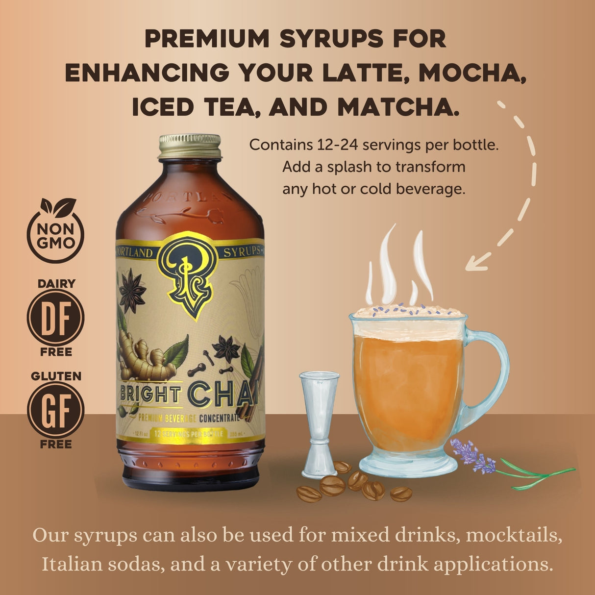 Bright Chai Syrup two-pack from Portland Syrups