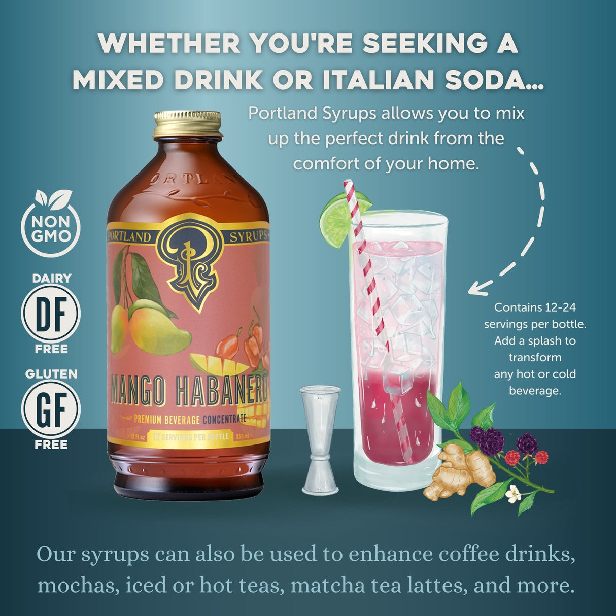 Mango Habanero Syrup from Portland Syrups