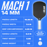 Mach 1 Pickleball Paddle from Volair Pickleball