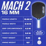 Mach 2 Pickleball Paddle from Volair Pickleball