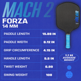Mach 2 Forza Pickleball Paddle from Volair Pickleball