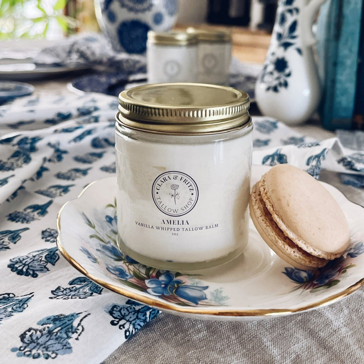 Amelia Vanilla Whipped Tallow Balm from Clara & Fritz Tallow Shop