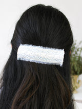 Amelia Lace and Linen Hair Clip from Ash & Rose