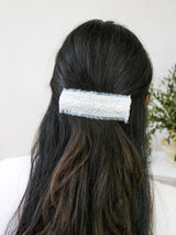 Amelia Lace and Linen Hair Clip from Ash & Rose