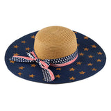American Flag Floppy Summer Sun Hat American Flag Floppy Straw Beach Hat from Madeline Love