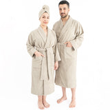 American Soft Linen, 100% Cotton Robes for Women and Men, Soft Lightweight Unisex Couple Turkish Bathrobes Wholesale From American Soft Linen