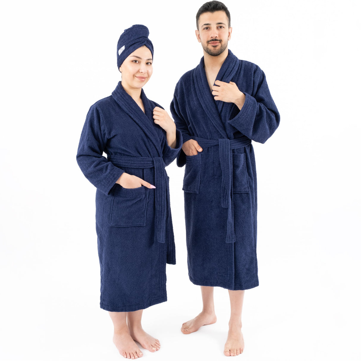 American Soft Linen, 100% Cotton Robes for Women and Men, Soft Lightweight Unisex Couple Turkish Bathrobes Wholesale From American Soft Linen